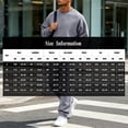 thumbnail image 3 of Delconic Mens Spring Fall Sweatshirt and Jogger Set Casual Athletic Tracksuit Crewneck Pullover and Tapered Sweatpants Outfit White 2XL, 3 of 6