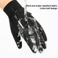 thumbnail image 6 of harmtty 1 Pair Practical Anti-slid Warm Gloves Warm-keeping Windproof Fabric Sport Gloves for Unisex,Black, 6 of 8