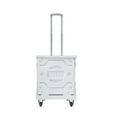 thumbnail image 4 of Katkuca Mobile Folding Cart With Lid, Portable Rolling Crate Handcart with Telescoping Handle, White, 4 of 8
