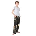 thumbnail image 3 of FORMRS Boys Pajama Pants with Pockets Size 13-14Y Kids Lounge Sleep Bottoms, Black Halloween Dancing, 3 of 8