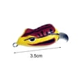 thumbnail image 6 of NIBOLOG 3.5cm/6g Fish Lure Bait Strong Penetration Fishing Tackle Sharp Mini Thunder Frog Double Hook Soft Fish Artificial Bait for Fishing Lovers, 6 of 8