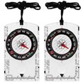 thumbnail image 1 of Orienteering Compass [2PCS] - Waterproof Map Reading Hiking Survival Navigation Compass - [Clear], 1 of 2
