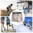 thumbnail image 7 of Men's Boxer Briefs, Quirky Santa Reindeer Retro Wave Soft Comfy Mens Underwear Boxer Briefs Breathable With Widen Waist, 7 of 7