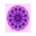 thumbnail image 2 of Vibrant Mandala Flannel Blanket - Soft Cozy and Warm for Sofa Travel Bed Chair - Intricate Purple Pink and Blue Design, 2 of 5