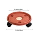 thumbnail image 3 of Bandeja para macetas con rodillo de cinta de plástico | Soporte circular para macetas de chasis | Platillo móvil impermeable | Encaja 20-22,5 cm | Soporta 40 libras | Blanco/Gris/Rojo | 1 PC, 3 of 6