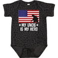 thumbnail image 3 of Inktastic Military Uncle is My Hero Us Flag Boys or Girls Baby Bodysuit, 3 of 5