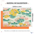 thumbnail image 6 of Yayeee Doormat for Inside 20"x32" Absorbent Low-Profile Washable Non-Slip Rubber Backed Entryway Rug, Floral Wave, 6 of 8