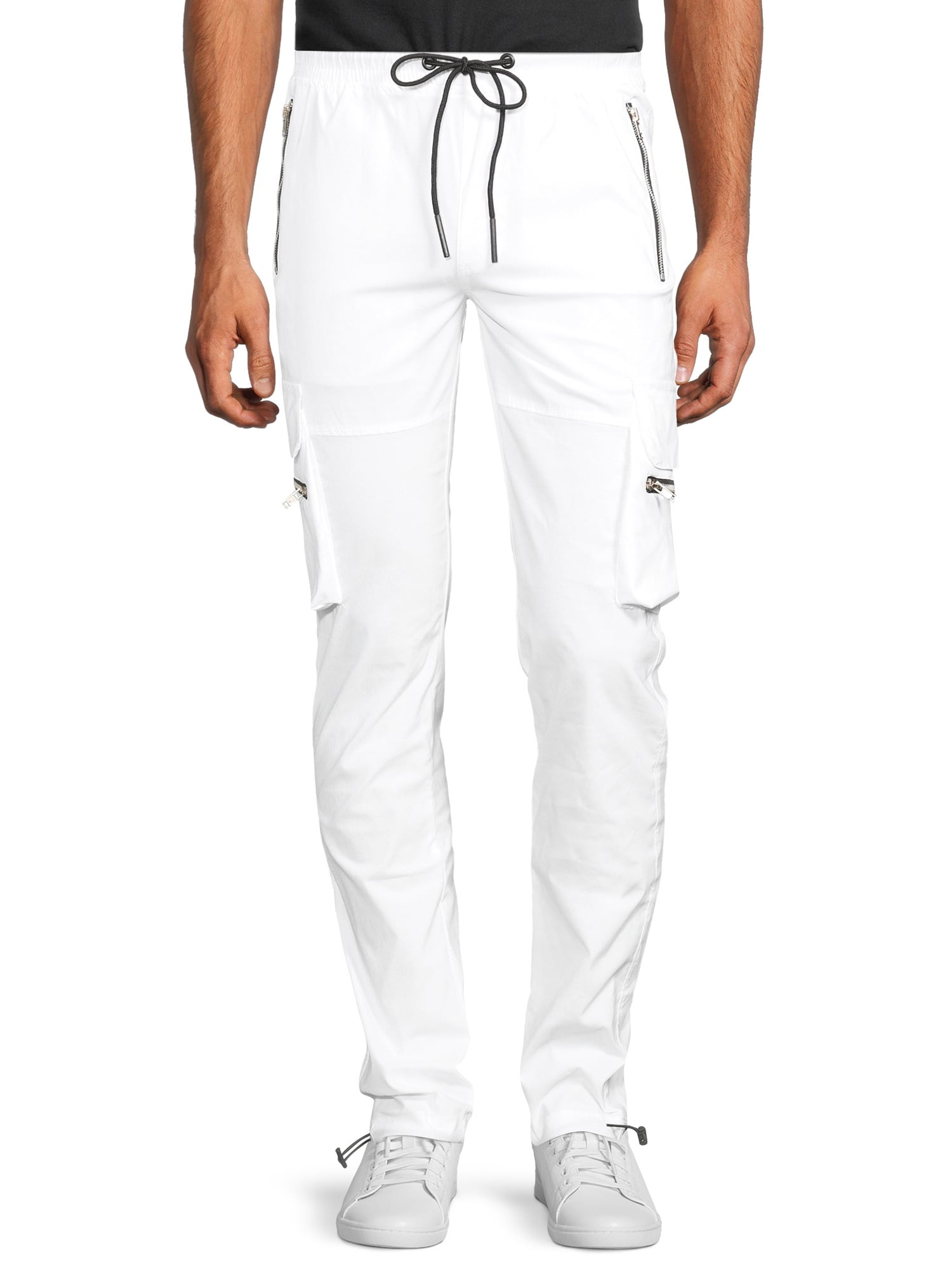 white stitch cargo pants