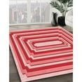 thumbnail image 3 of Ahgly Company Machine Washable Indoor Rectangle Transitional Pastel Pink Area Rugs, 8' x 12', 3 of 7