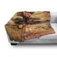 thumbnail image 3 of Vintage Airplane Soft Flannel Fleece Blanket, Abstract Portrait Male Pilot with Fighter Plane Pastel Color Dramatic Sky, Cozy Plush for Indoor and Outdoor Use, 70" x 90", Multicolor, by Ambesonne, 3 of 6