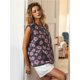 thumbnail image 5 of Chaleco Informal Sin Mangas para Mujer, con Estampado Floral, Botones y Bolsillos. Rosa L, 5 of 8