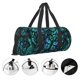 thumbnail image 3 of Easygdp Blue Floral with Butterflies Bolsa de Viaje, Bolsa de Mano, Bolsa de Gimnasio, Bolsa de Equipaje para Viaje, 3 of 6