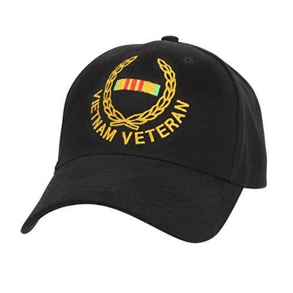 Rothco 4803 Vietnam Veteran Supreme Low Profile Insignia Cap, Black