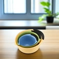 thumbnail image 3 of LEEYNEER Plastic Salad Bowl with Outlet Design for Home in Assorted Color Made of Durable PP Material 3Pcs, 3 of 8