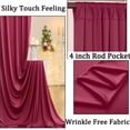 thumbnail image 2 of Cortinas de fondo NSSONBEN, color granate, 40 x 10 pies, para fiestas, 8 paneles, 2 of 6
