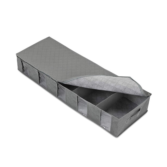 Cateissary Almacenamiento de ropa no tejida de gran capacidad para debajo de la cama, bolsa con asa, mantas, ropa de cama, divisor de ropa Almacenamiento y organización del hogar