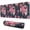 Pioneer Flower Floral-3, variant on Long Mouse Pads for Desk,Pioneer Flower Floral Print Pattern Desk Mats on Top Of Desks, Desk Mouse Pad Extra Large with 3mm Non-Slip Base and Stitched Edge for Gaming,Office,Work,Home 31.5"x11.8"