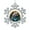 pattern-9, variant on Snowflake Pewter Christmas Ornament Anime Nature Metal Elegant Christmas Hanging Ornaments Winter Weasel Christmas Tree Decoration Gifts for Friends Coworkers Employees Family