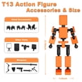 thumbnail image 3 of Set de figuras de acción Mini Titan T-13 Luck Dummy Robot 13, 3 of 6