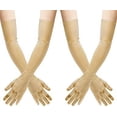 thumbnail image 3 of Nvzi Guantes de satén estilo ópera de 21" de largo hasta el codo, 3 of 5