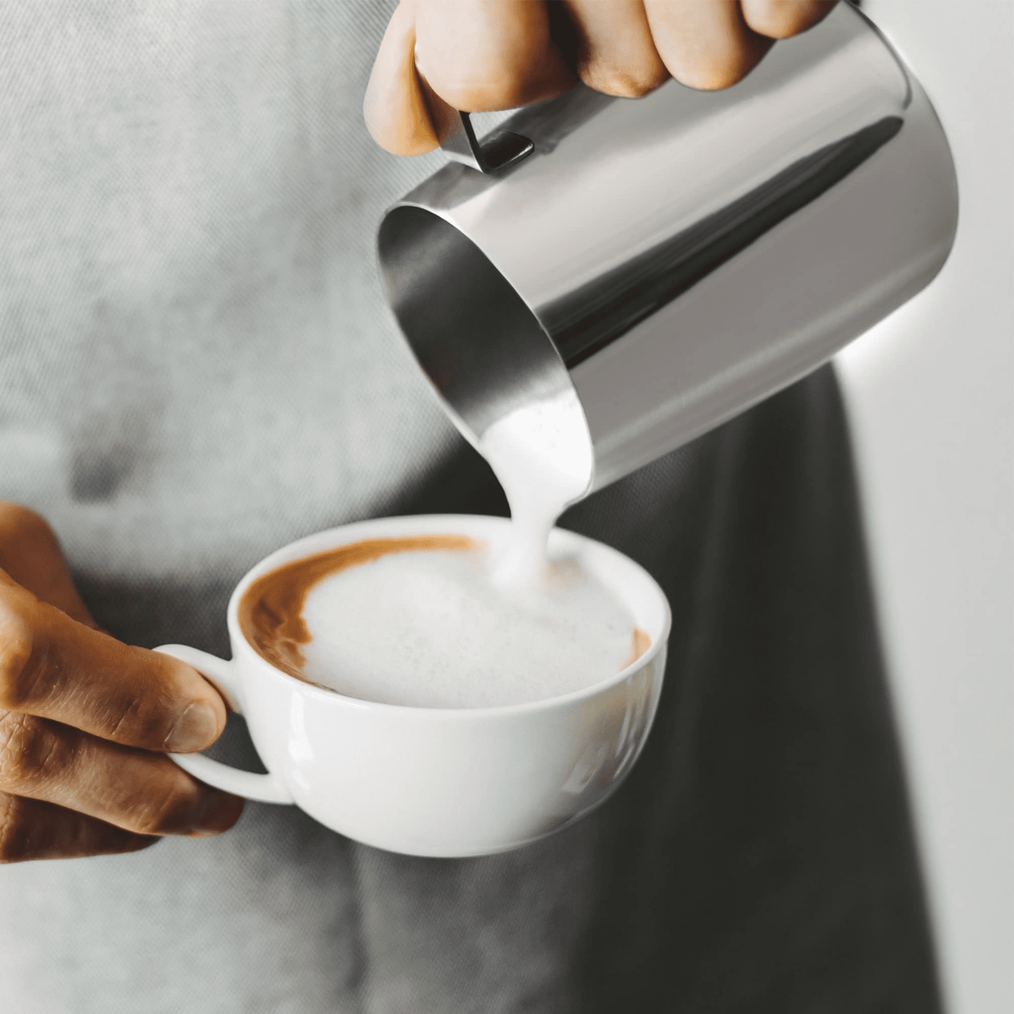 Brocca Per Schiuma Di Latte Da 450 Ml, Tazza Per Montalatte In Acciaio Inossidabile 304 Accessori Per Brocca Per Schiuma Di Latte Tazze Per Montalat 94867345