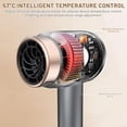 thumbnail image 4 of Cordless Rechargeable Hair Dryer With 3 Speeds And Heat Settings Portable Wireless Blow Dryer For Travel Home Gift, G, 4 of 7