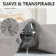 thumbnail image 3 of Amorosa 6 Piezas Fundas de Almohadas Impermeable Protectores de Almohada Suaves y Acogedoras para el Hogar Dormitorio Hotel Gris Estándar-50*80cm, 3 of 7