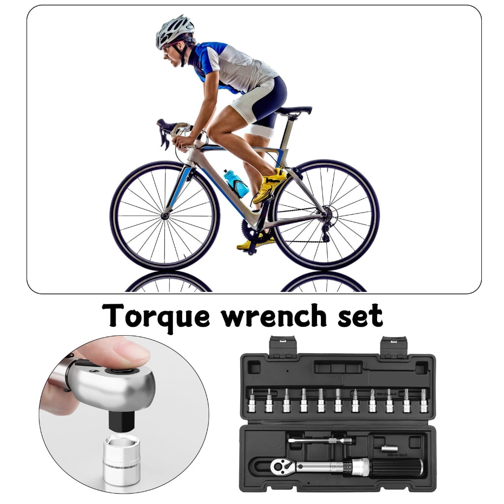 Zeiwohndc Bike Torque Wrench Set 1/4inch Torque Wrench 2.5-30Nm for Mountain Bike