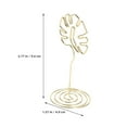 thumbnail image 2 of BRIGHTFUFU 12pcs Restaurant Table Sign Stand Leaf Shaped Iron Card Storage For Business Settings, 2 of 8