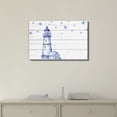 thumbnail image 2 of wall26 - Canvas Wll Art - Lighthouse on Vintage Wooden Feeling Background - Giclee Print and Stretched Gallery Wrap | Modern Home Art Ready to Hang - 24"x36", 2 of 4