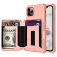 thumbnail image 1 of Dteck Wallet Case For iPhone 11 Pro Max, Zipper Wallet Case with Credit Card Holder Slot Purse Leather Protective Case Cover For Apple iPhone 11 Pro Max 6.5 inch 2019, Rosegold, 1 of 9