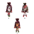 thumbnail image 3 of Inteprter Bolsas con cordón de Navidad Regalos de Año Nuevo Almacenamiento de dulces Muñeca 3D Papá Noel Muñeco de nieve Elk Bolsillo Bolsa de fieltro Kits de decoración para fiestas Papá Noel Inteprter HA069979-01B, 3 of 6