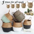 thumbnail image 2 of Cesta de almacenamiento tejida hecha a mano, cesta plegable para la colada, cesta para la colada de mimbre de paja, hierba marina, vientre, jardín, maceta, cesta para plantas Tan Jianjun unisex, 2 of 2