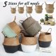 thumbnail image 2 of Cesta de almacenamiento tejida hecha a mano, cesta plegable para la colada, cesta para la colada de mimbre de paja, hierba marina, vientre, jardín, maceta, cesta para plantas Tan Jianjun unisex, 2 of 2