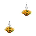 thumbnail image 2 of Monstrate Cestas colgantes versátiles Flores artificiales a la venta Fácil de limpiar Precio asequible Cesta colgante de flores simuladas Type3 NO3, 2 of 4