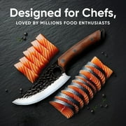 Matsato® Perfect Kitchen Knife & Premium Leather Sheath - 11 in Japanese Chef Knife for Cooking and Knife Case