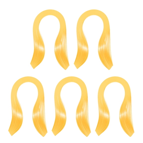 Quilling Strips Paper 600pcs 5mm 39cm Origami Paper Quilling Kits for Art DIY Craft Christmas, Dark Yellow