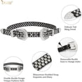 thumbnail image 3 of Women Leather Belts Ladies Vintage Western Design Black Waist Belt for Pants Jeans Dresses, 3 of 7