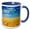 Blue/White, variant on 3drose, Canada, Manitoba, Myrtle. Crop Field of Two-row Barley., 11oz Mug