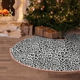 thumbnail image 4 of Salouo Black Leopard Christmas Tree Skirt 48" Farmhouse Christmas Decorations Snowman Xmas Tree Skirt Tree Mat for Holiday Party Decor, 4 of 8