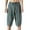 Green 20001, variant on OWMEOT Men's Capri Pants Summer Cotton Linen Travel Shorts Outdoor Casual Short Comfortable Vacation Beach Shorts