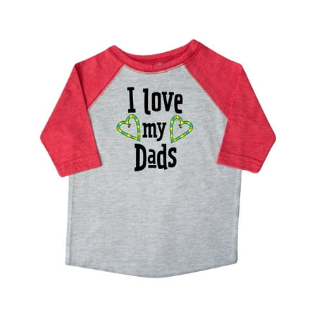 

Inktastic I Love my Dads- hearts Gift Toddler Boy or Toddler Girl T-Shirt