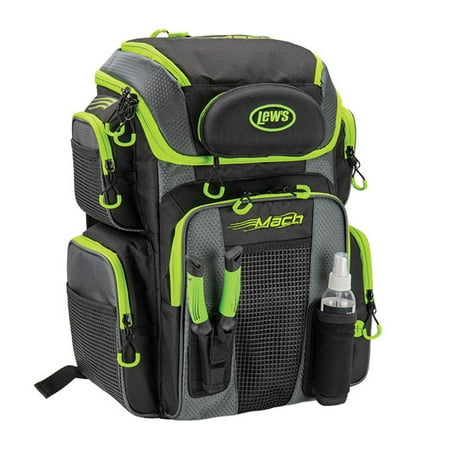 Lew s Mach Hatchpack Tackle Bag Utility Box Included Black/Green