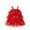 Red, variant on ameIAEA Toddler Girl Christmas Dress Star Sequin Layered Tulle Dress Sleeveless Xmas Dress