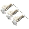 thumbnail image 2 of CIMAXIC Universal Presser Foot 3 Pcs Spring Presser Foot Open Close Toe Steel Plastic Quilting Embroidery Presser Foot Compatible for (Beige),1.97"X0.98"X0.79", 2 of 5