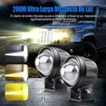 thumbnail image 3 of 2pzs Faros Auxiliares Led Doble Color Para Auto Moto+3 Modos, 3 of 8