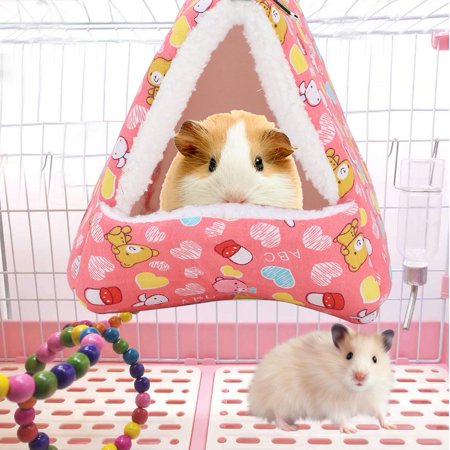 Rdeghly Pink Winter Hamster Warm Hammock Hanging Bed House Nest for ...