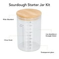thumbnail image 3 of Recipiente De Vidrio Para Masa Madre, Kit De Tarro De Inicio De Masa Madre Multiusos De 34 Oz Fácil De Limpiar Para Arroz Para Galletas, 3 of 7