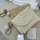 thumbnail image 1 of Bolsa de mano de paja de playa de verano de hombro tipo bandolera tejido a mano para mujer JShteea Para Estrenar, 1 of 7