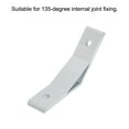 thumbnail image 4 of 6Pack 135 Degree Angle Aluminum Profile Corner Brackets Joint Connectors for 3030 Series (Silver White), 4 of 6